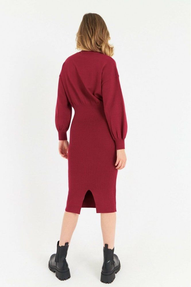 Simone Knitted Dress (Red)
