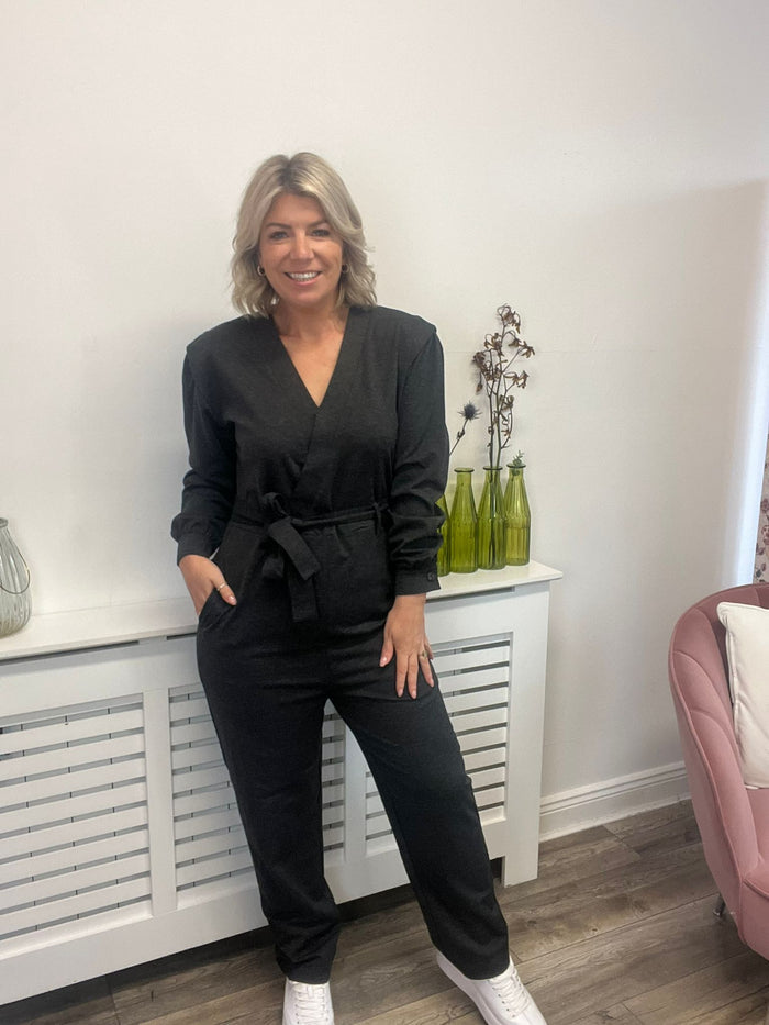 SIMONSE JUMPSUIT (DARK GREY MELANGE)
