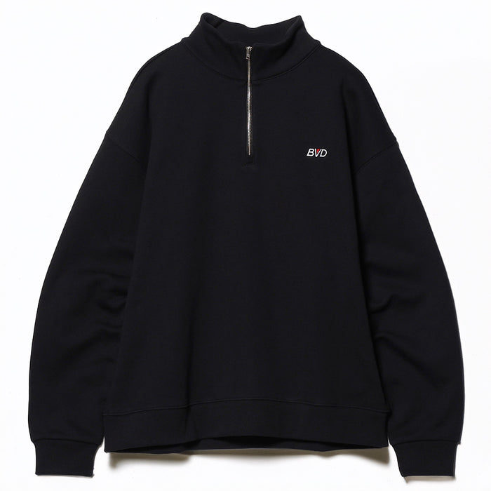 SMALL LOGO HALF ZIP SWEAT