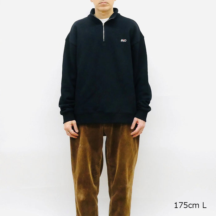 SMALL LOGO HALF ZIP SWEAT
