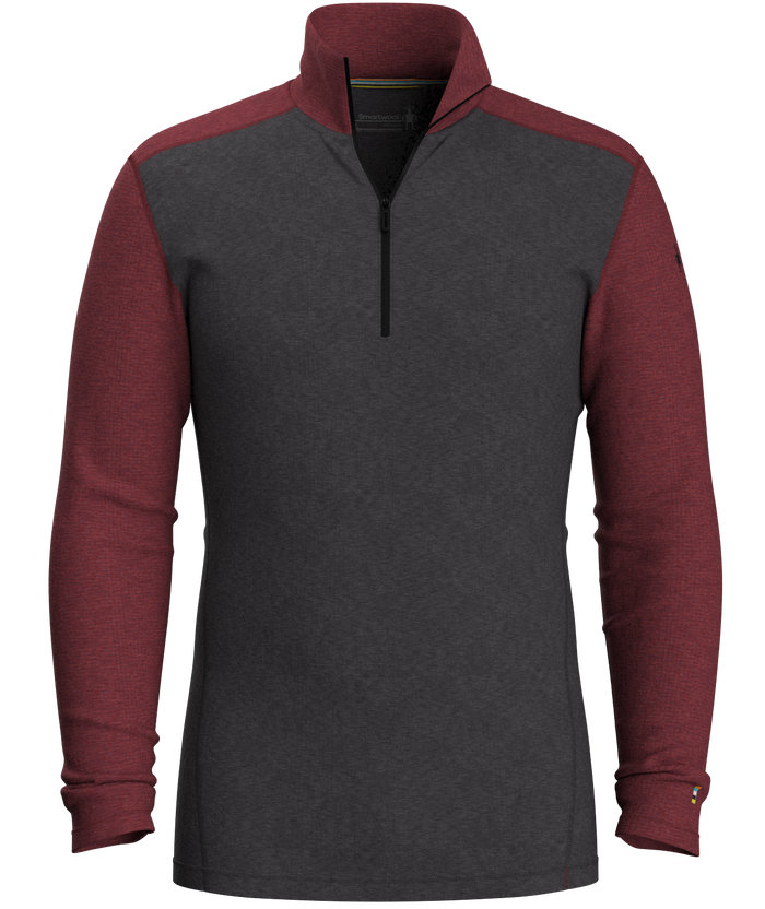 SMARTWOOL MENS CLASSIC THERMAL MERINO 1/4 ZIP BASELAYER TOP