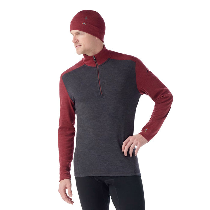 SMARTWOOL MENS CLASSIC THERMAL MERINO 1/4 ZIP BASELAYER TOP