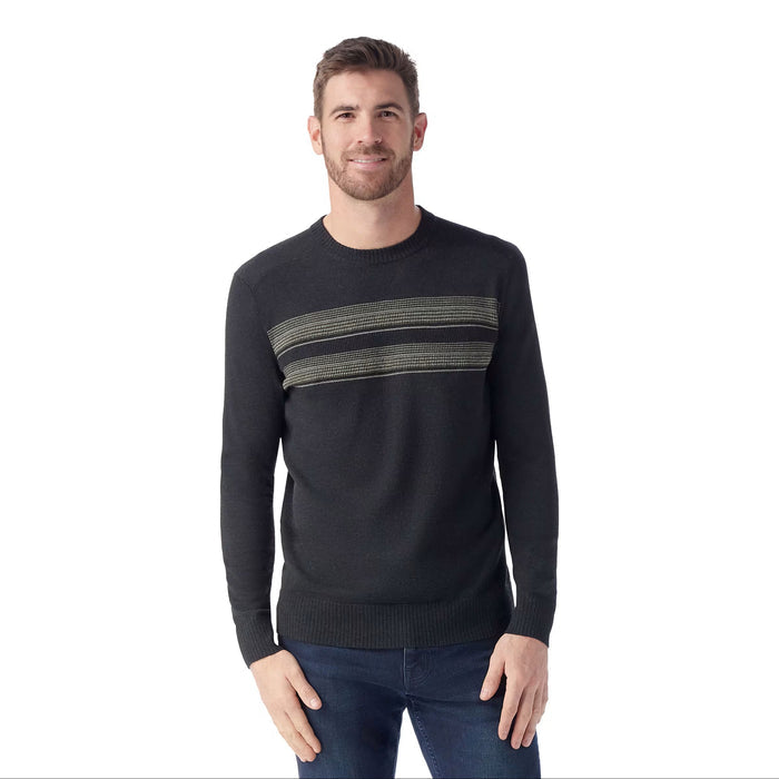SMARTWOOL MENS SPARWOOD STRIPE CREW SWEATER
