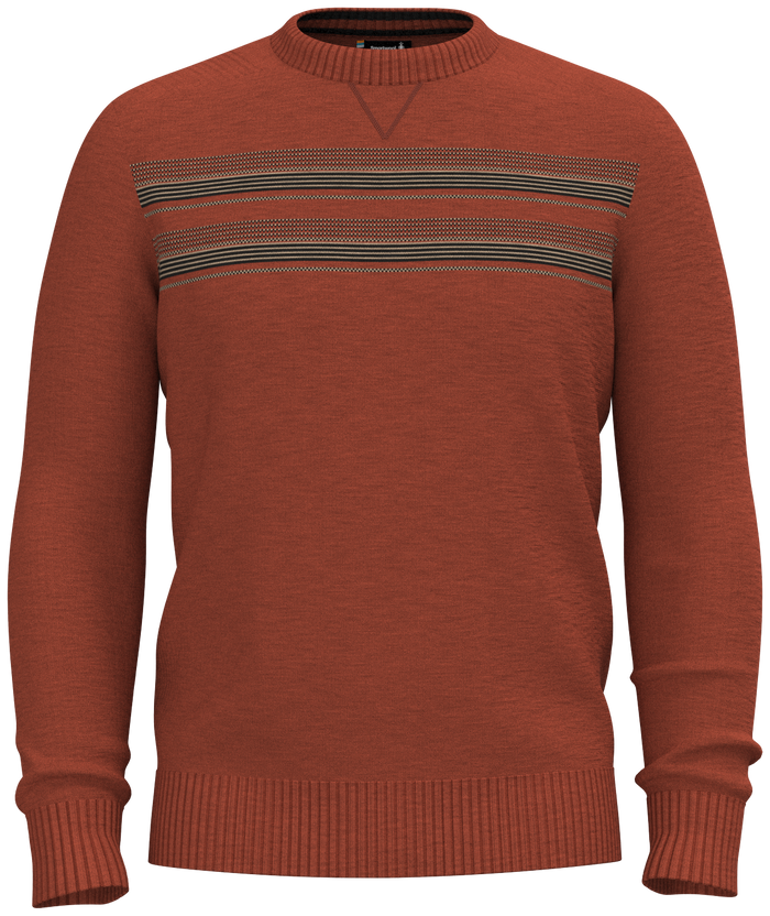 SMARTWOOL MENS SPARWOOD STRIPE CREW SWEATER