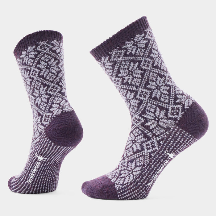 SMARTWOOL WOMENS EVERYDAY COZY TRADITIONAL SNOWFLAKE CREW SOCKS