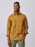 Aubin Mustard Sorrel Linen Blend Shirt | Linen Shirt