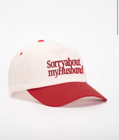 "Sorry About My Husband" Two-Tone Baseball Cap