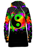 Splatter Yin Yang 2 Hoodie Dress BrizBazaar Epic Hoodie