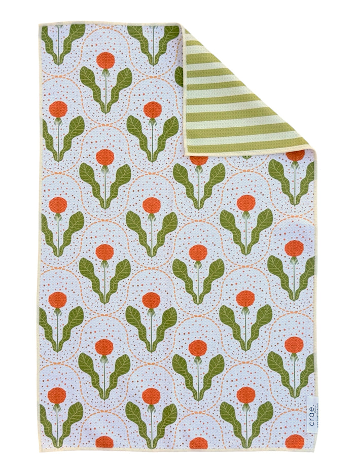 Sprout and Stripe: Reversible Hand Towel