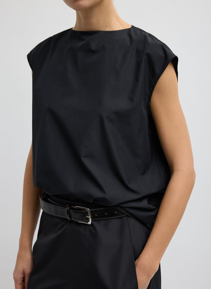 SUMMER NYLON SLEEVELESS COCOON TOP