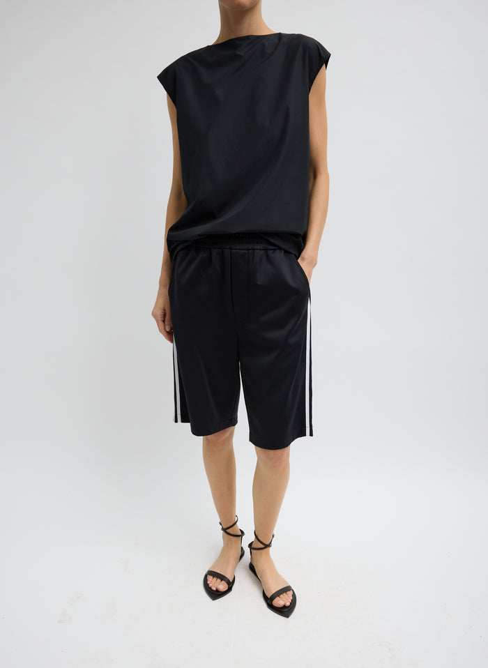 SUMMER NYLON SLEEVELESS COCOON TOP