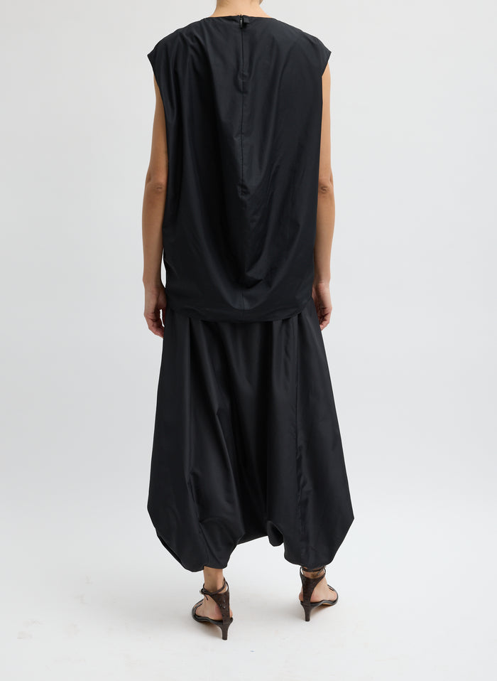SUMMER NYLON SLEEVELESS COCOON TOP