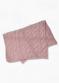Supersoft Merino Baby Irish Blanket | Pink