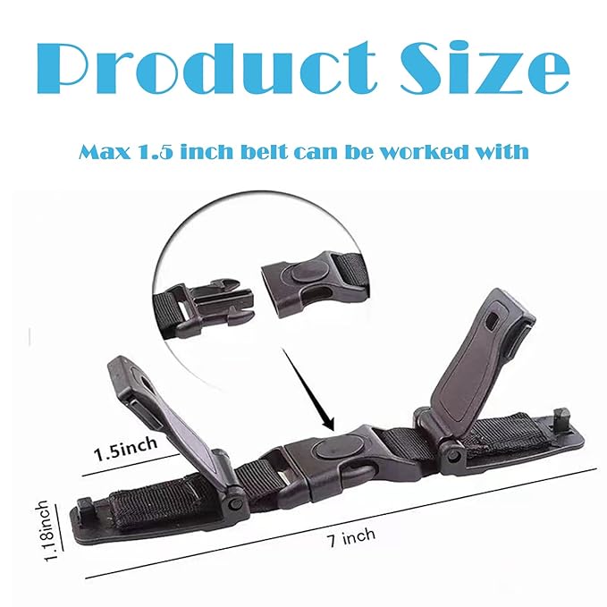 Swabies Anti Escape Car Seat Strap Baby Harness Chest Clip