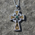 Trinity Gold Plated Cross Embellished With Swarovski Crystals