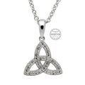 Celtic Trinity Knot Necklace Embellished With Swarovski Crystals