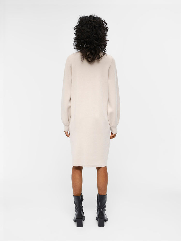 TAMMY KNIT DRESS (IVORY/SILVER GREY)