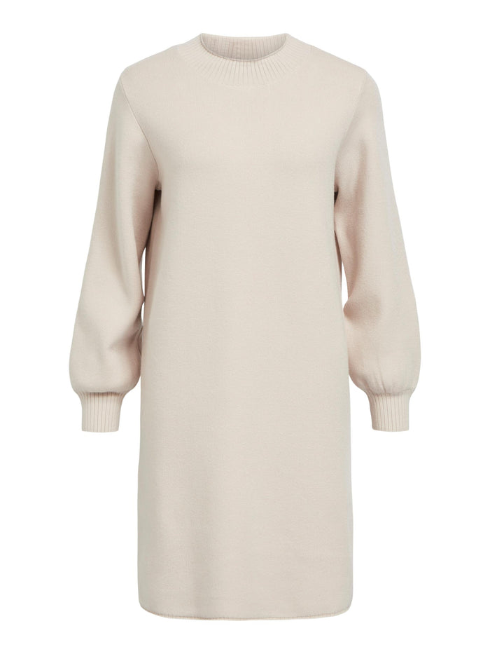 TAMMY KNIT DRESS (IVORY/SILVER GREY)