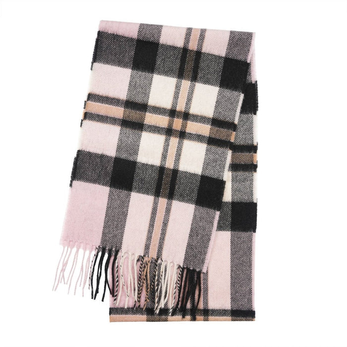 Tartan Weaving Mill 100% Pure Cashmere Scarf - Made in Scotland - Amplified Pink Thomson - Heritage Of Scotland -