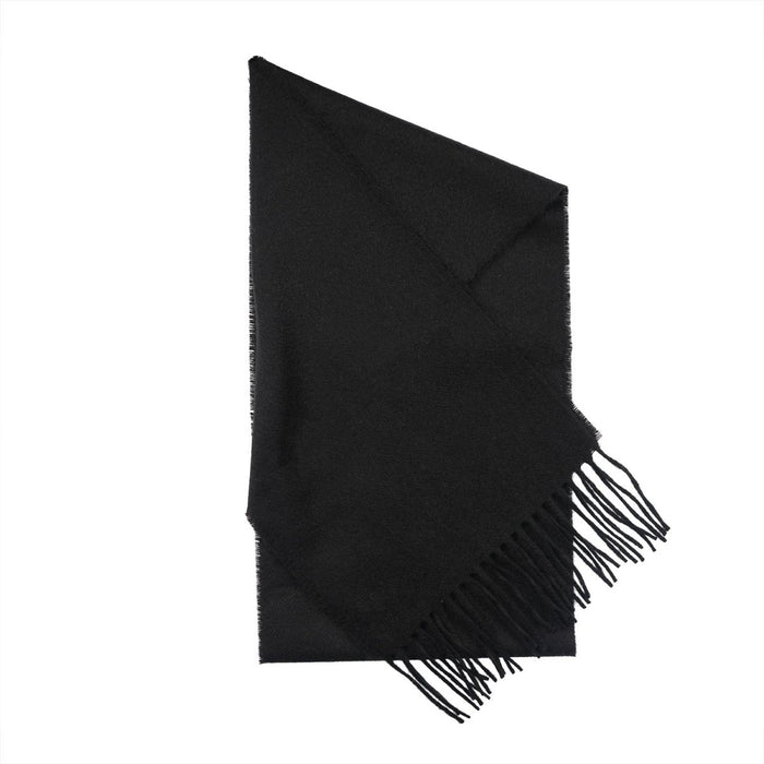 Tartan Weaving Mill 100% Pure Cashmere Scarf - Made in Scotland - Black - Heritage Of Scotland -