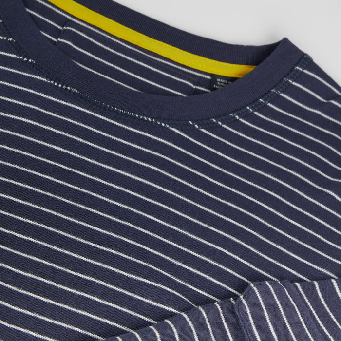 Ted Baker - MELTED LS Striped T-Shirt in Navy - Nigel Clare