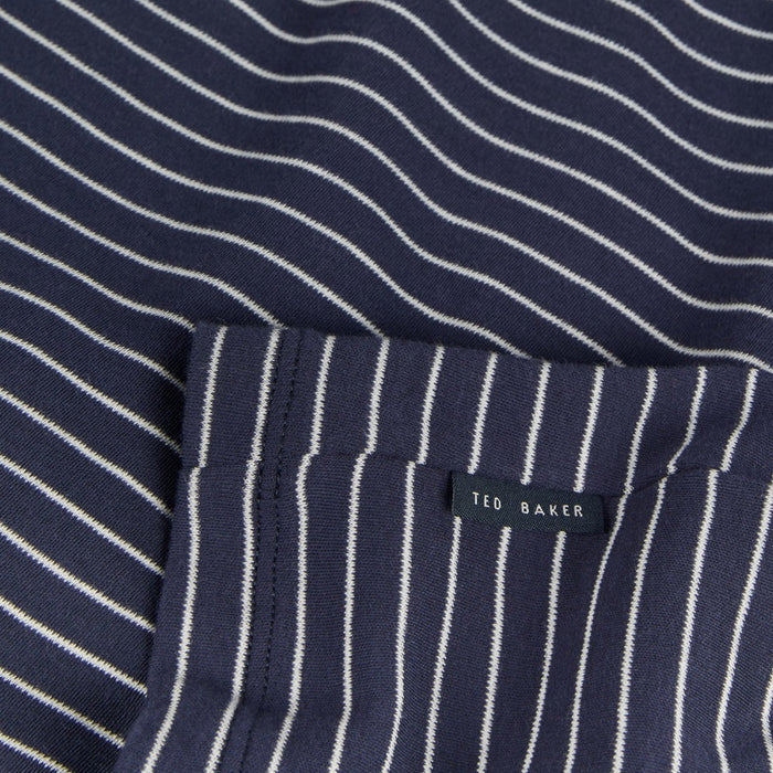 Ted Baker - MELTED LS Striped T-Shirt in Navy - Nigel Clare
