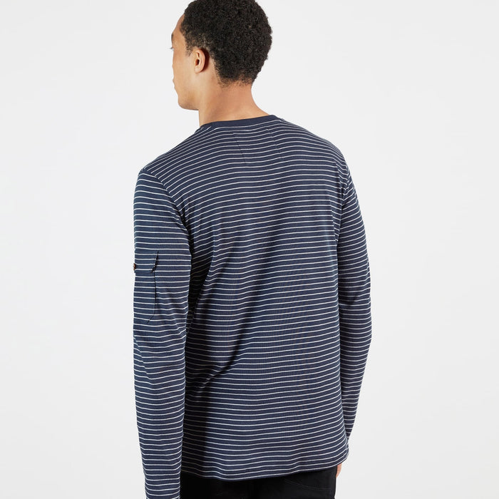 Ted Baker - MELTED LS Striped T-Shirt in Navy - Nigel Clare
