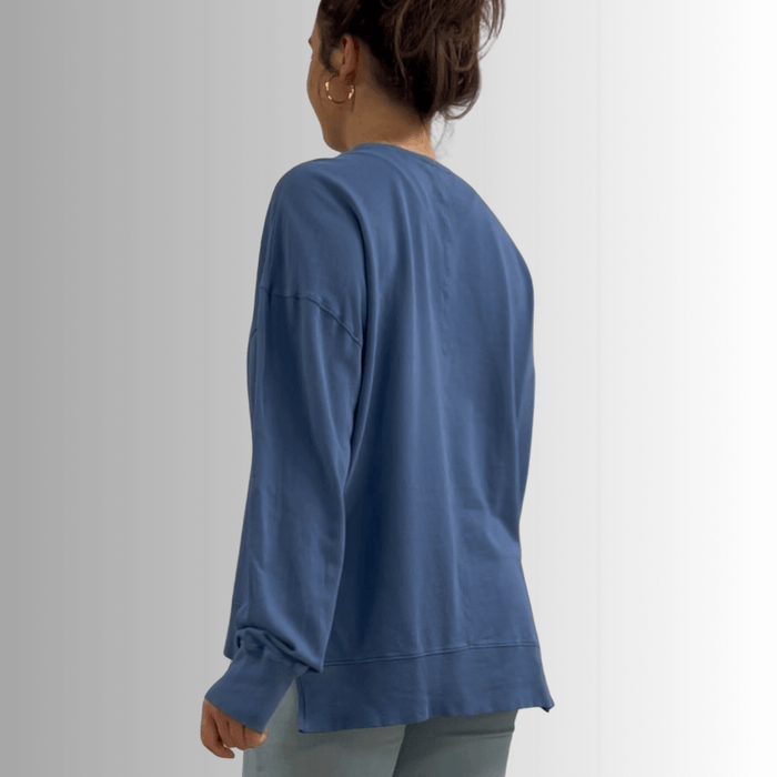Tessa Lightweight French Terry Sweatshirt - Black, Made in USA - RFE Marketing Ventures