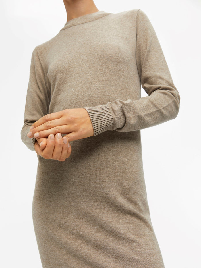 Thess Knitted Dress (Fossil Melange)