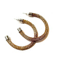 Style the Tie Dye Pave 2 Inch Hoop Earring exclusively at Born To Glam
