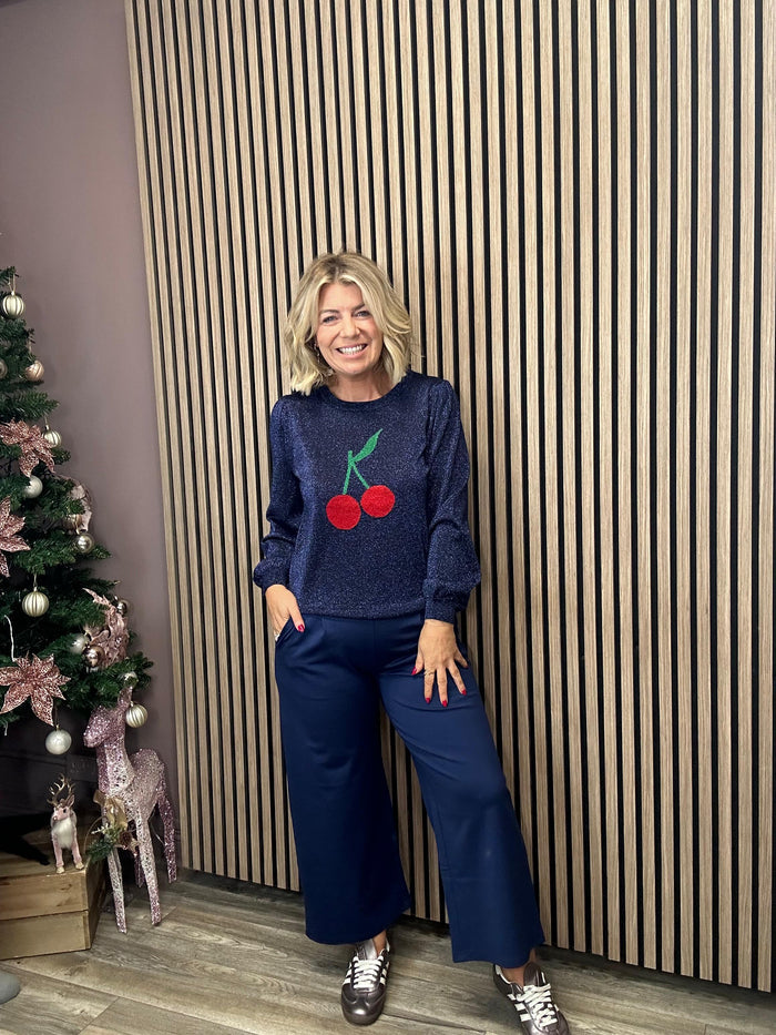 Tiff Jumper (Navy, Cherry Good)