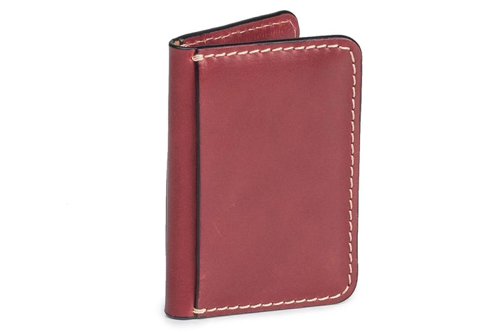 Moral Code Title Card Case -Red Leather- #color_red-leather