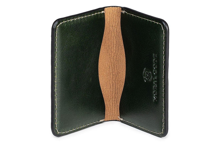 Moral Code Title Card Case - #color_green-leather