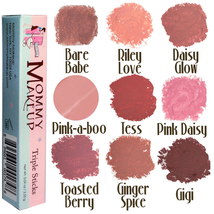 Triple Sticks Lipstick, Cream Blush, and Treatment in Bare Babe - RFE Marketing Ventures