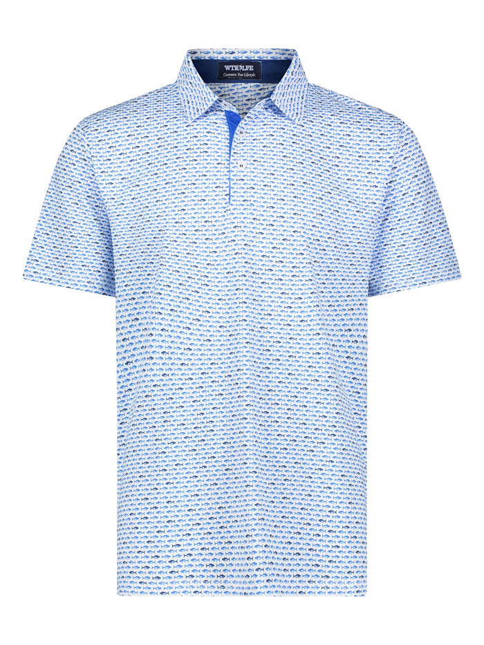 Tuna Performance Polo Light Blue Navy