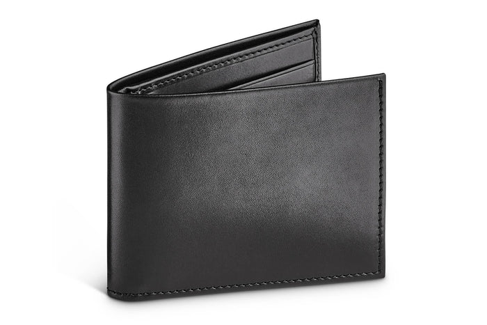 Moral Code Turner Slim Billfold Wallet - #color_black-leather