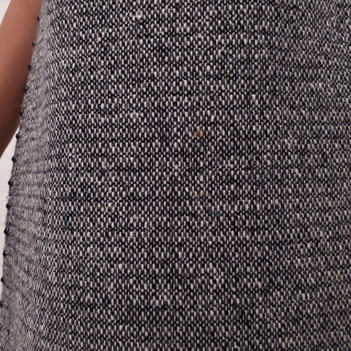 VALENTINO TWEED DRESS WITH BLACK GROMMETS - SIZE 8