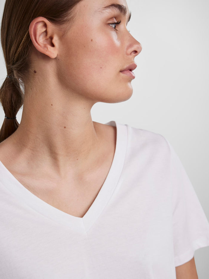 Vaya V-Neck T-Shirt (Bright White)