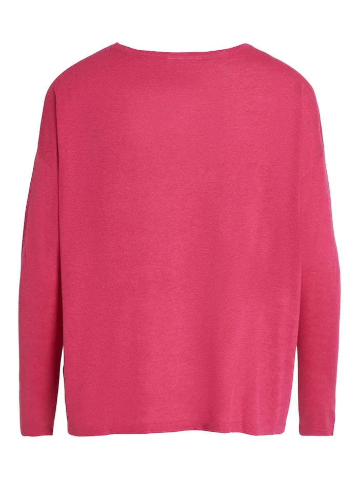 VERA KNIT TOP (PINK YARROW)