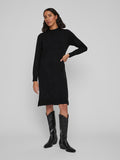 VERONICA CREW NECK MIDI DRESS (BLACK)