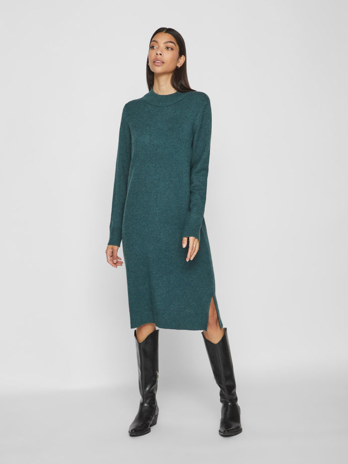 VERONICA CREW NECK MIDI DRESS (PONDEROSA PINE/DARK)