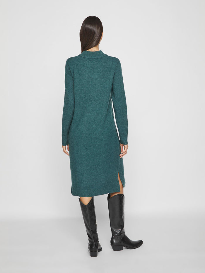 VERONICA CREW NECK MIDI DRESS (PONDEROSA PINE/DARK)