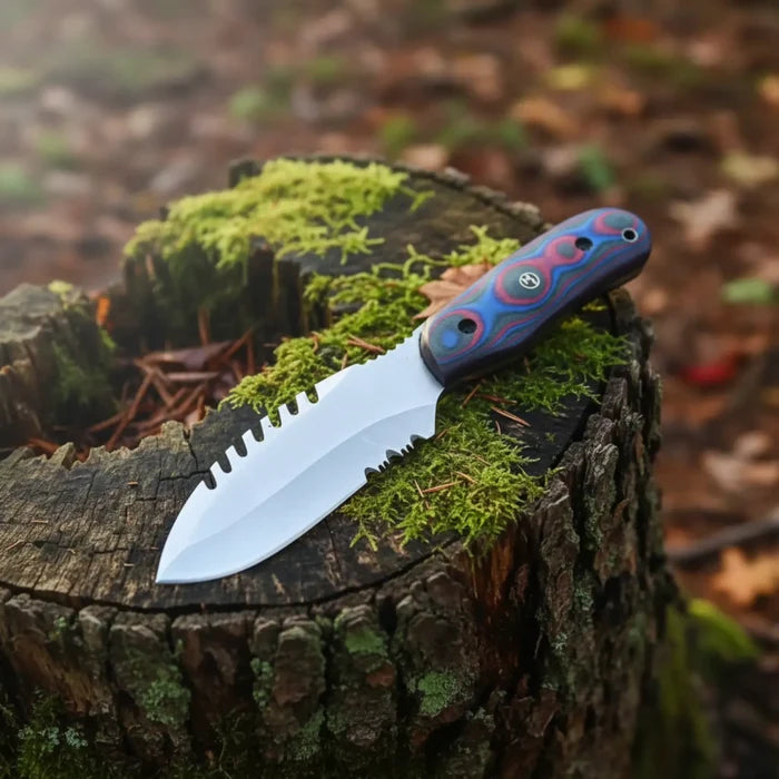Versatile D2 Hunting Knife with Teeth for Every Outdoor Adventure - RFE Marketing Ventures
