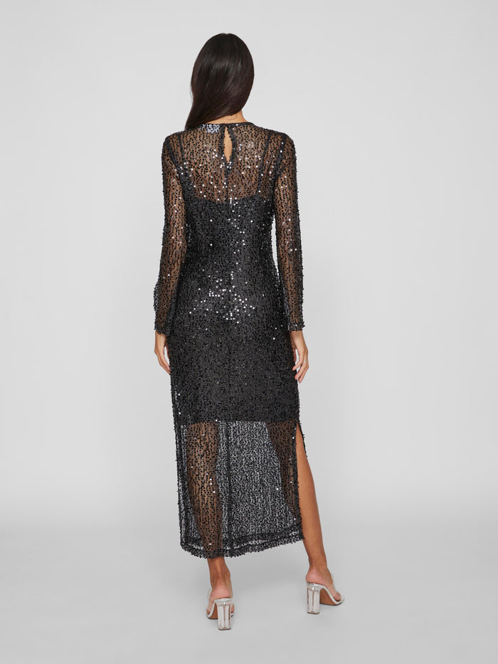 VIDANCE SEQUIN MAXI DRESS (BLACK)
