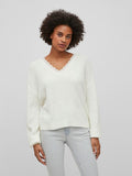 Viena V-Neck Lace Top (White Asylum)