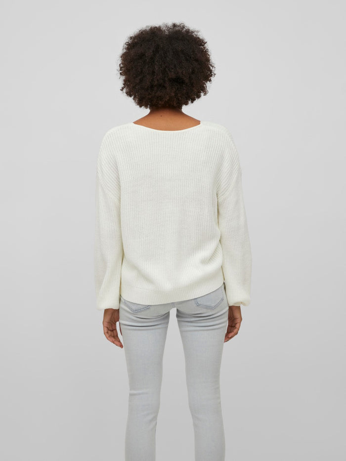 Viena V-Neck Lace Top (White Asylum)