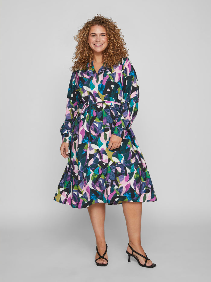 VIENNA MIDI DRESS (MULTI)