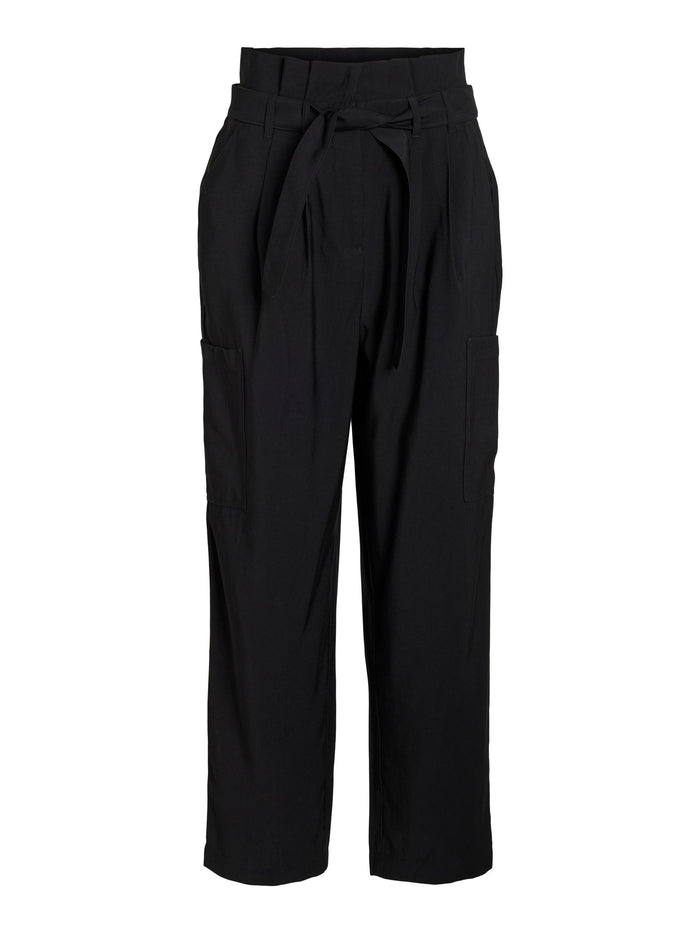 VILLO WIDE LEG PANTS (BLACK)