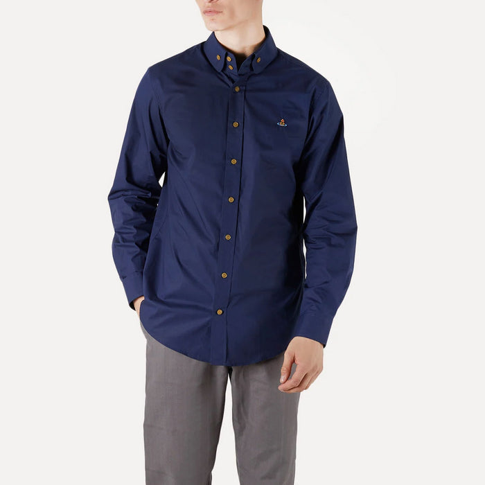 Vivienne Westwood - 2 Button Krall Shirt in Navy - Nigel Clare