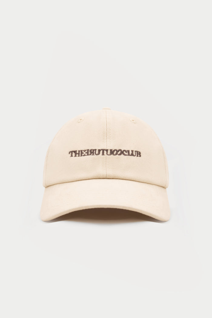 WASHED REVERSE COPYRIGHT CAP - OFF WHITE